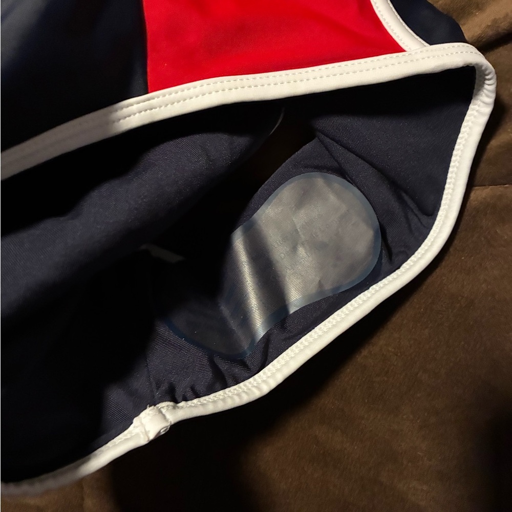 Tommy Hilfiger, Red ,Dark Navy & White One-Piece swimsuit, new with tags, medium - Picture 4 of 9